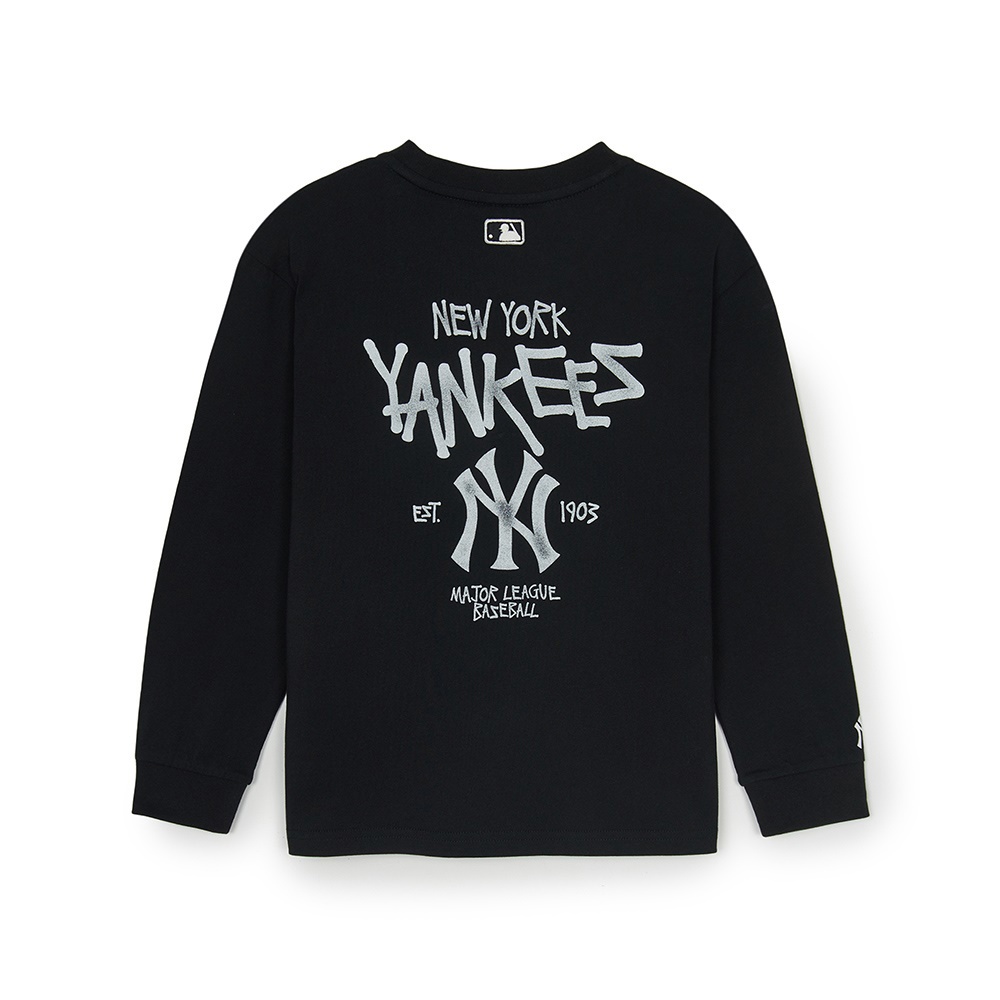 MLB KIDS 長袖T恤 童裝 紐約洋基隊 (7ATSB0151-50BKS)