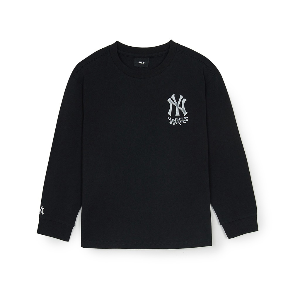 MLB KIDS 長袖T恤 童裝 紐約洋基隊 (7ATSB0151-50BKS)