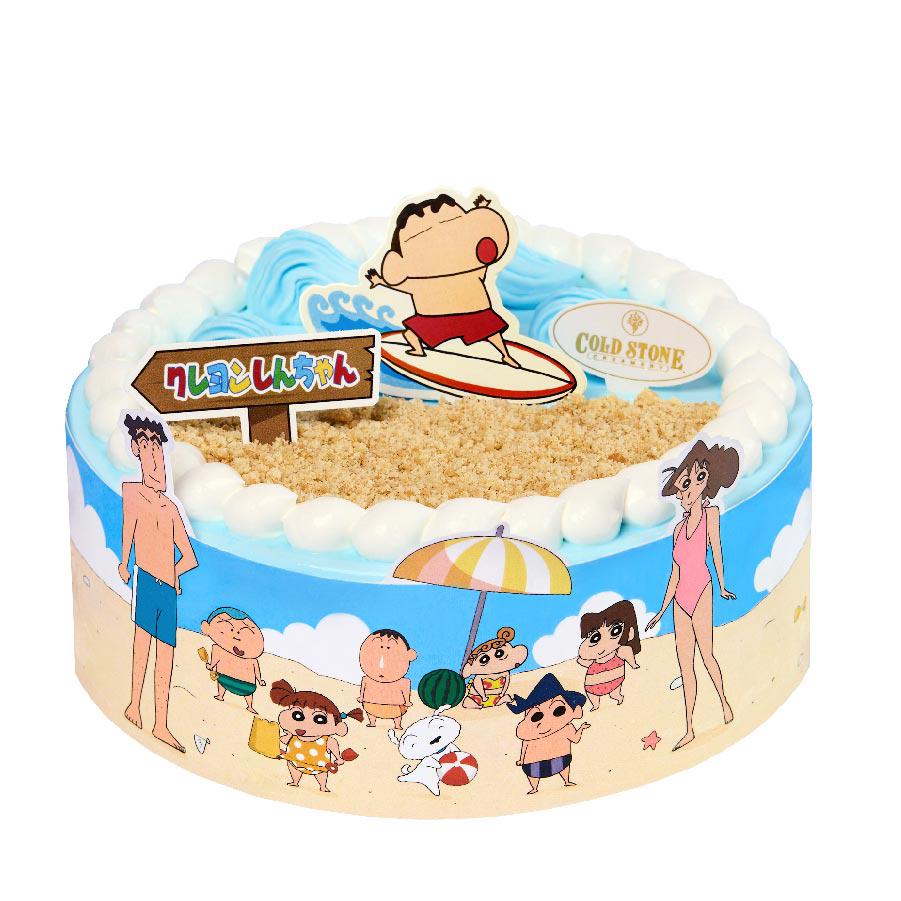 【COLD STONE】限時9折↘蠟筆小新衝浪趣(6吋 冰淇淋蛋糕)