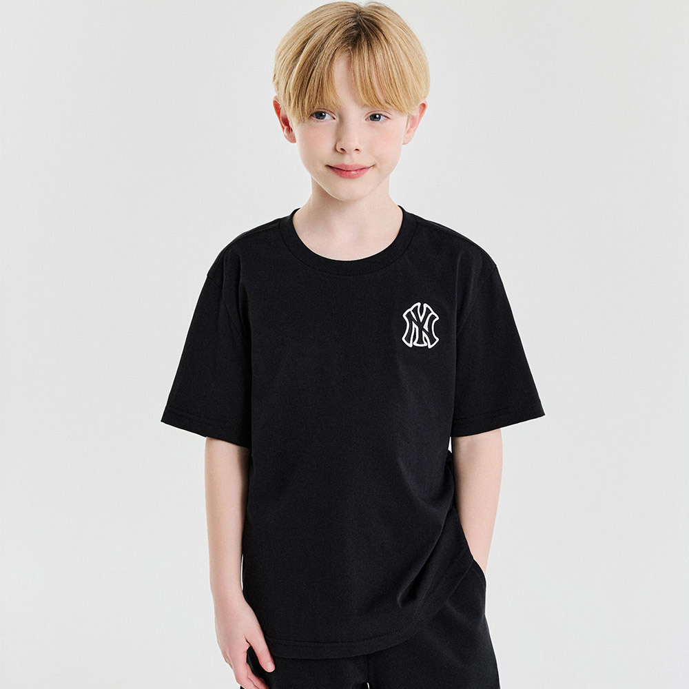 MLB KIDS 短袖T恤 童裝 紐約洋基隊 (7ATSB0453-50BKS)