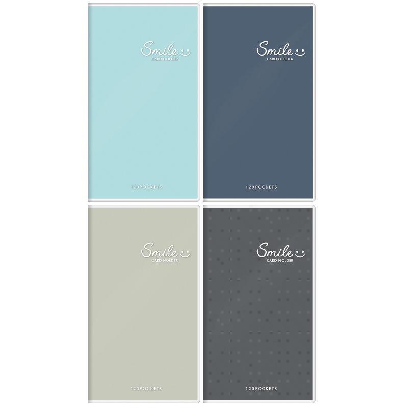 四季SEASON 極簡PVC名片冊(120入)-藍/深藍/灰/黑