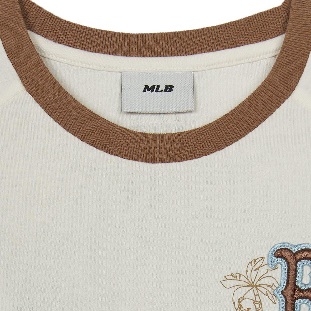 MLB KIDS 涼感速乾短袖T恤 童裝 Monogram系列 波士頓紅襪隊 (7ATSM0553-43CRS)