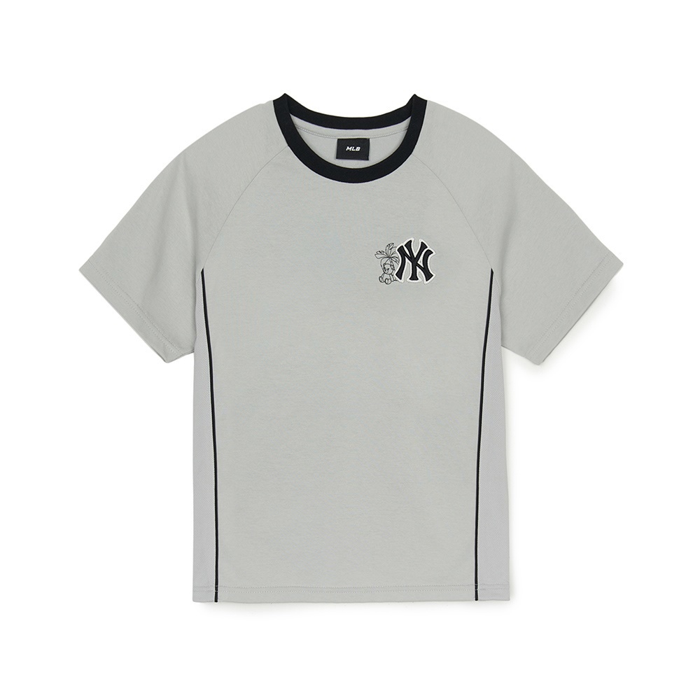 MLB KIDS 涼感速乾短袖T恤 童裝 Monogram系列 紐約洋基隊 (7ATSM0553-50GRL)