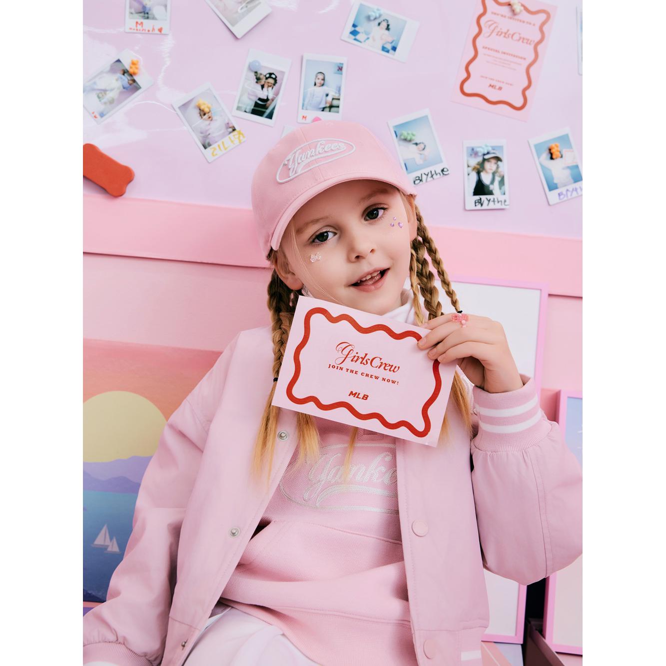 MLB KIDS 可調式棒球帽 童帽 Varsity系列 紐約洋基隊 (7ACPV015N-50PKL)