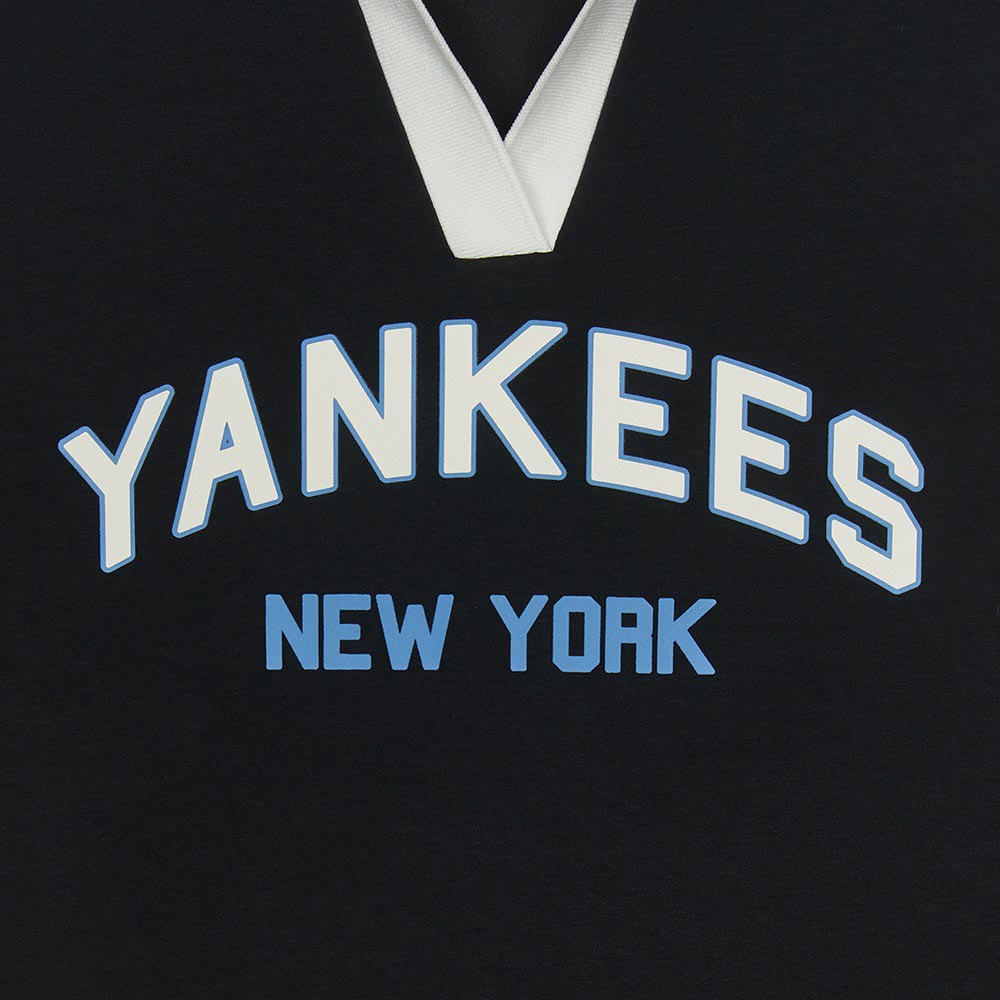 MLB 短袖連身裙 洋裝 長版上衣 Varsity系列 紐約洋基隊 (3FOPV0153-50BKS)