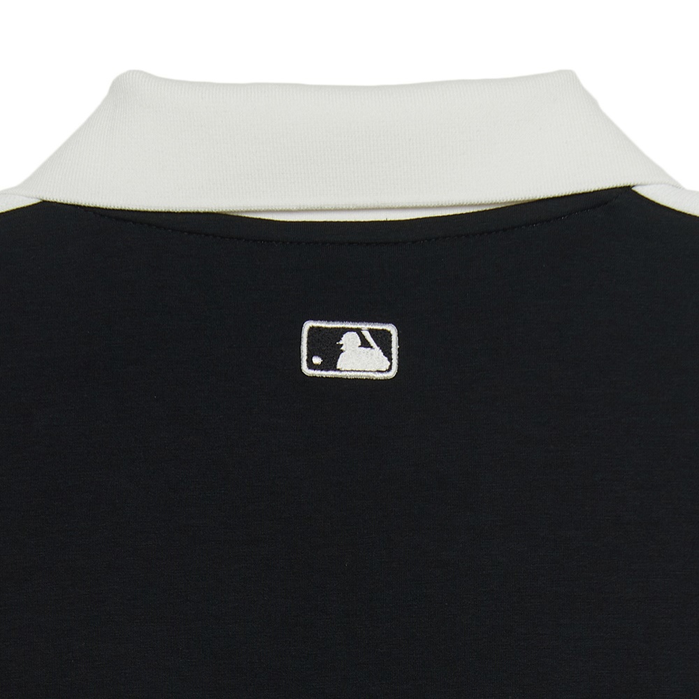 MLB 短袖連身裙 洋裝 長版上衣 Varsity系列 紐約洋基隊 (3FOPV0153-50BKS)