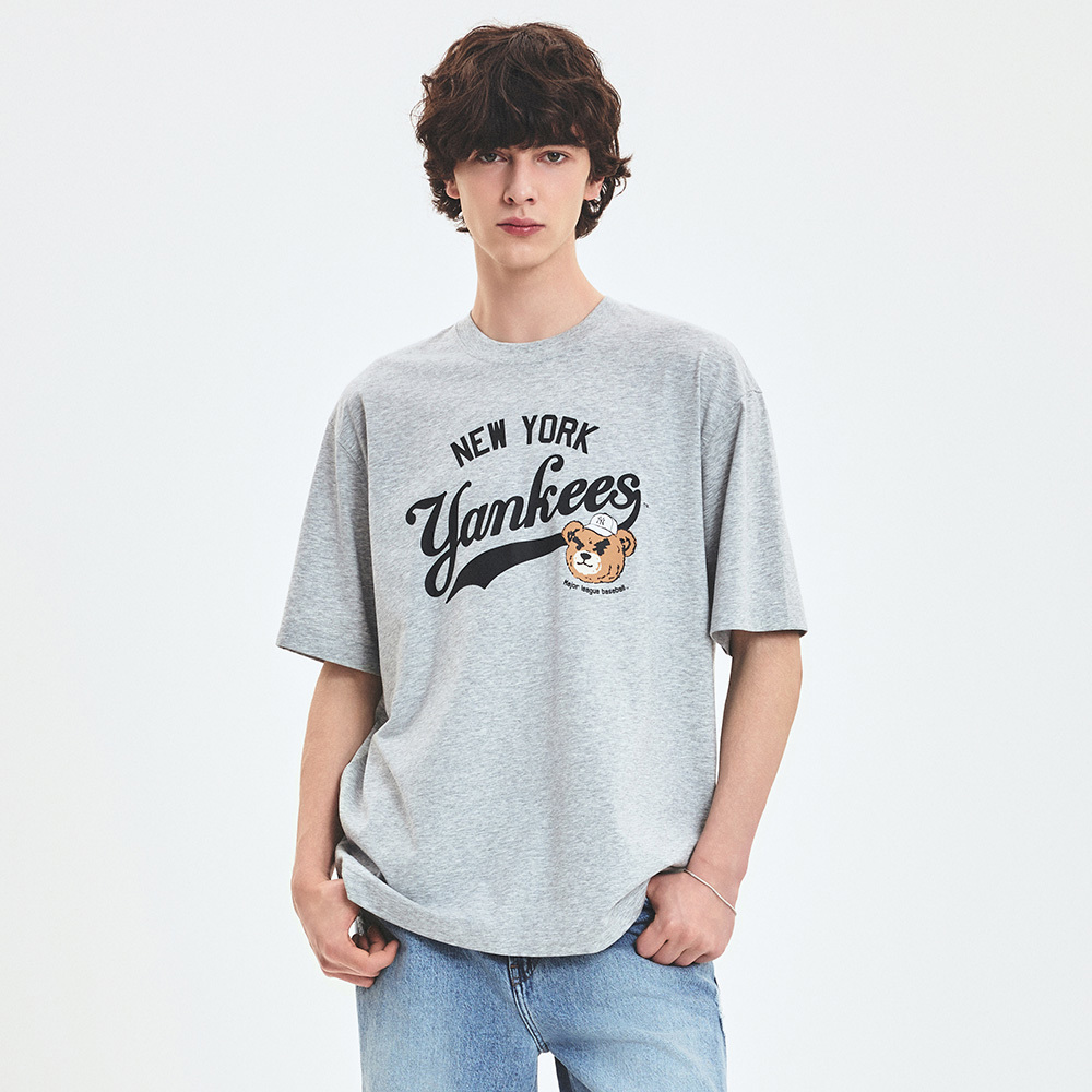 MLB 速乾短袖T恤 Mega Bear 紐約洋基隊 (3ATSE0253-50MGS)