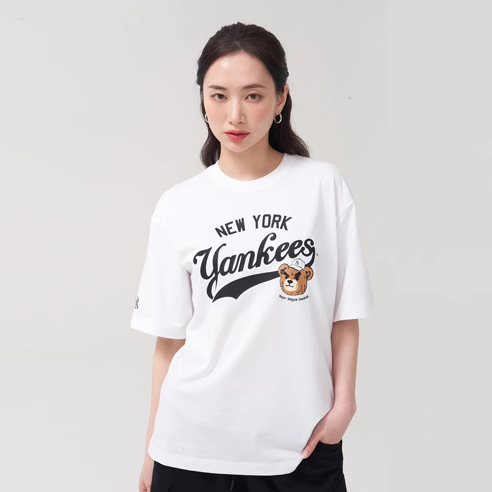 MLB 速乾短袖T恤 Mega Bear 紐約洋基隊 (3ATSE0253-50WHS)