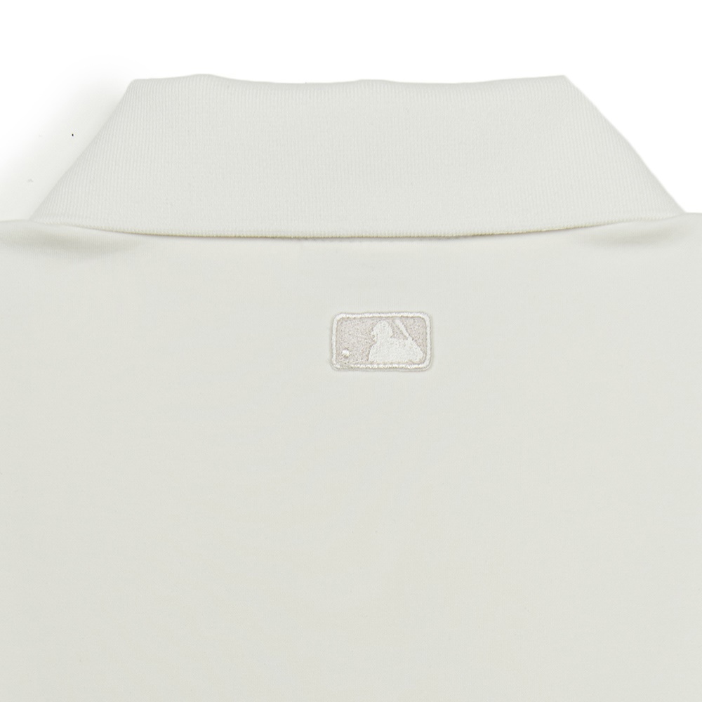 MLB 短袖連身裙 洋裝 長版上衣 Heart 紐約洋基隊 (3FOPH0153-50IVS)