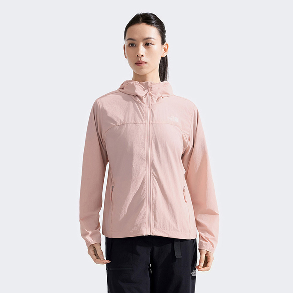 The North Face北面女款粉色UPF防曬防風外套｜8CJZLK6