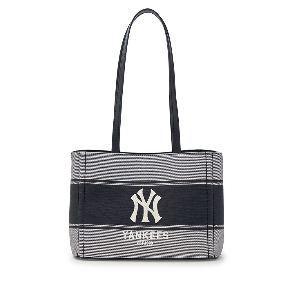 MLB Korea MLB 托特包 肩背包 Varsity系列 紐約洋基隊 (3ABQB015N-50BKS)｜