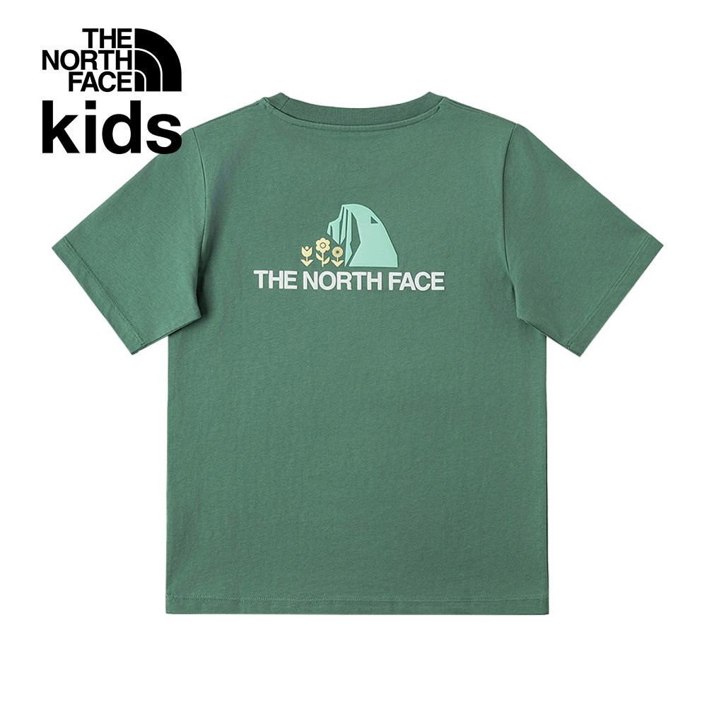 【10/27 00點限時搶購】The North Face北面兒童綠色純棉趣味印花短袖T恤｜8DCSHCH