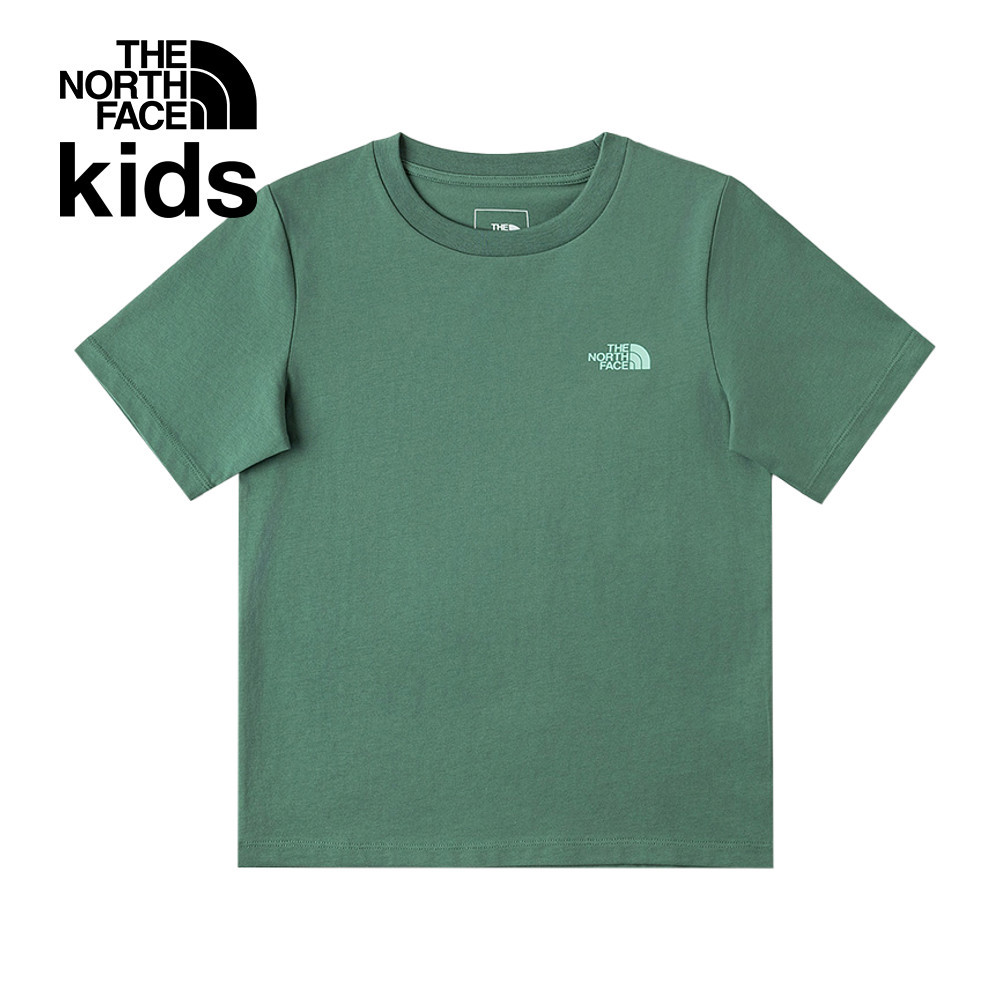【10/27 00點限時搶購】The North Face北面兒童綠色純棉趣味印花短袖T恤｜8DCSHCH