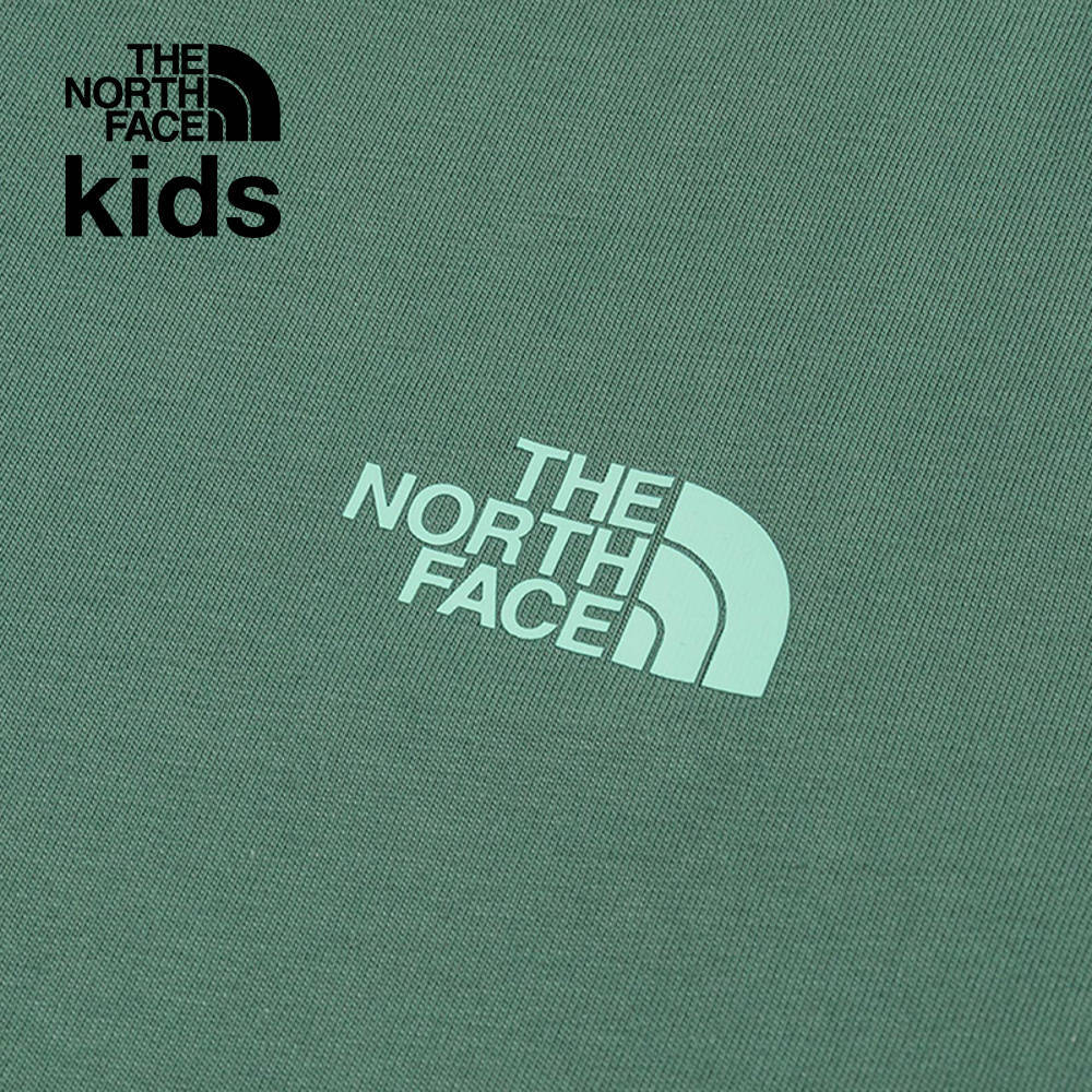 【10/27 00點限時搶購】The North Face北面兒童綠色純棉趣味印花短袖T恤｜8DCSHCH