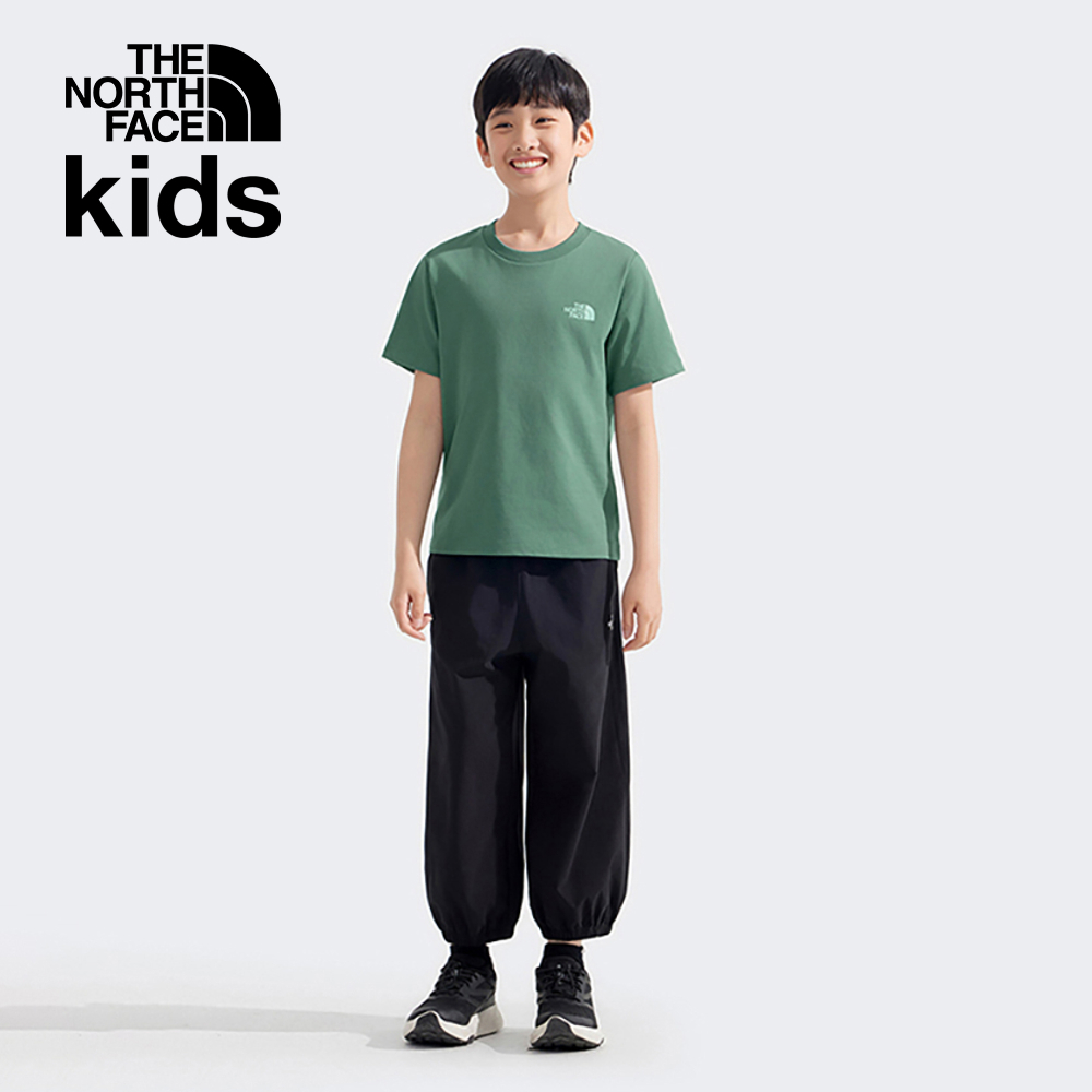 【10/27 00點限時搶購】The North Face北面兒童綠色純棉趣味印花短袖T恤｜8DCSHCH