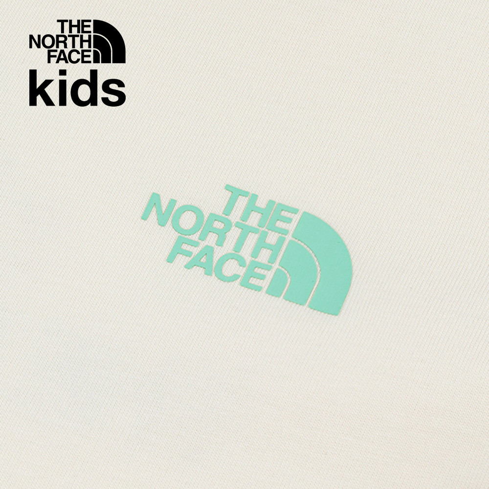 The North Face北面兒童米白色純棉趣味印花短袖T恤｜8DCSQLI