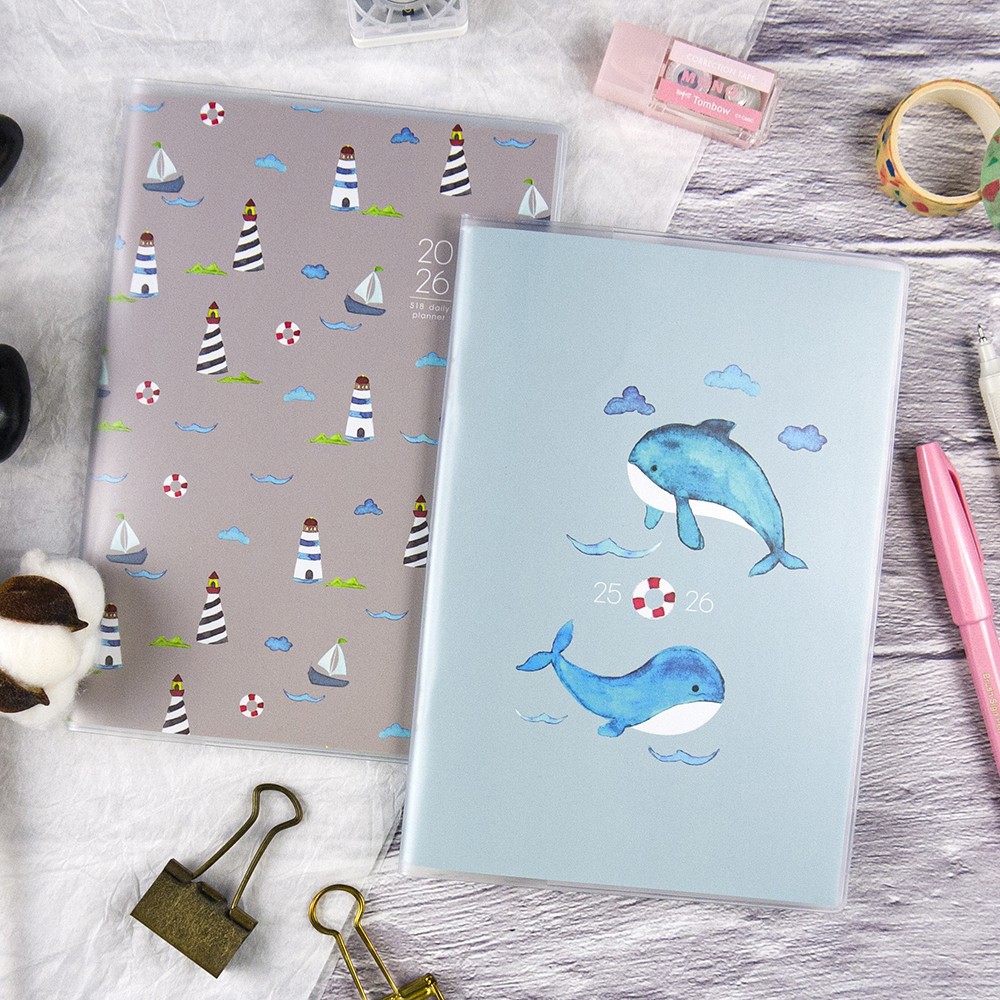 綠的事務conifer 2026年 跨年月計畫 32K-河豚球/幻境/嘟嘟鯨/偷偷說