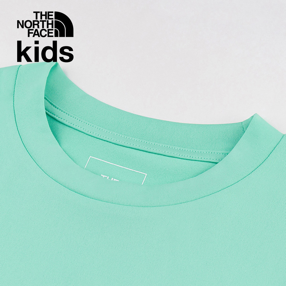 【10/25 12點週末限定】The North Face北面兒童綠色吸濕排汗短袖T恤｜8DCT6EI