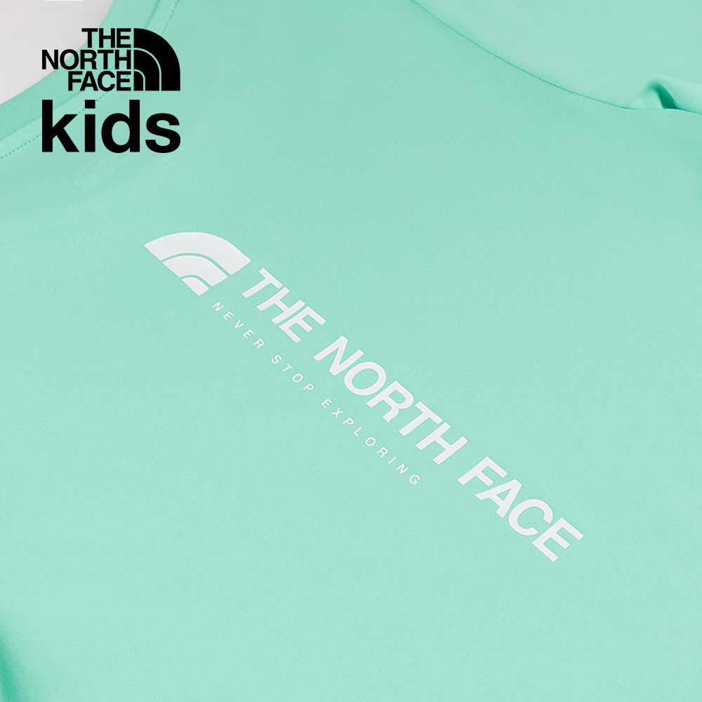【10/25 12點週末限定】The North Face北面兒童綠色吸濕排汗短袖T恤｜8DCT6EI