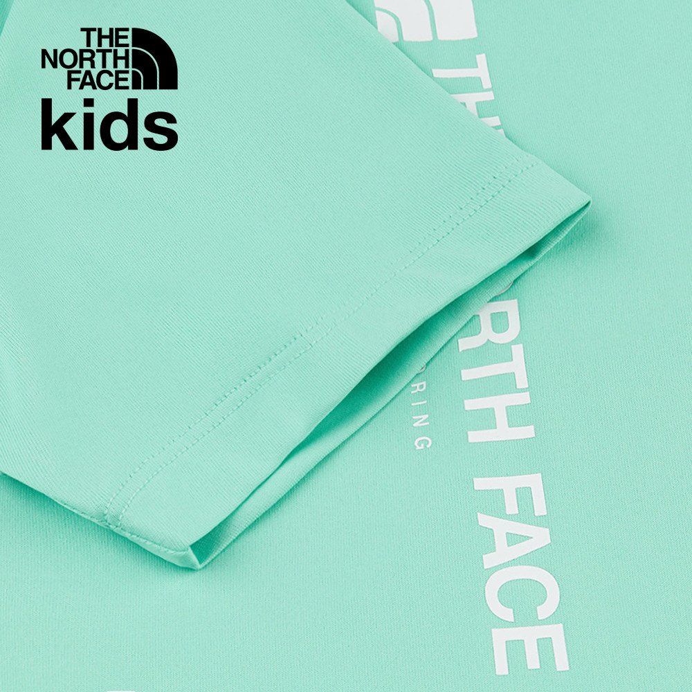 【10/25 12點週末限定】The North Face北面兒童綠色吸濕排汗短袖T恤｜8DCT6EI