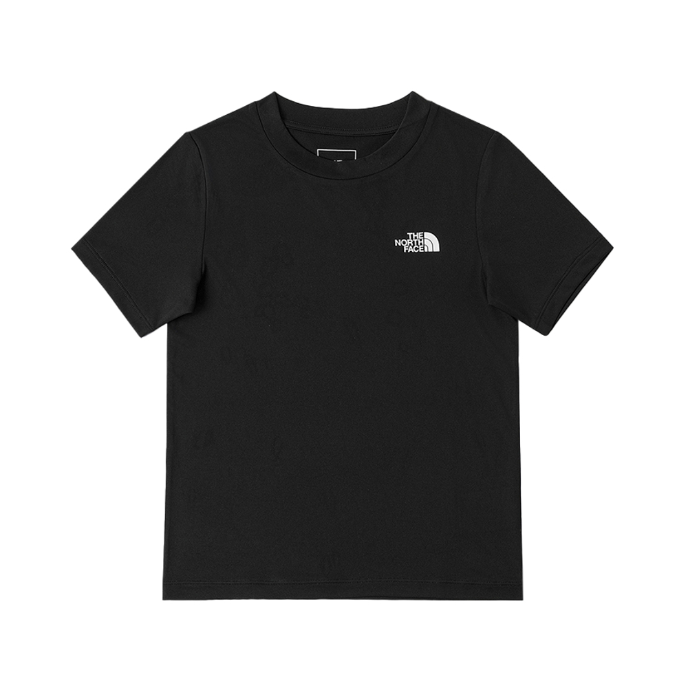 The North Face北面兒童黑色吸濕排汗短袖T恤｜8DCTJK3