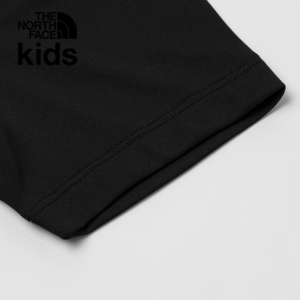 The North Face北面兒童黑色吸濕排汗短袖T恤｜8DCTJK3