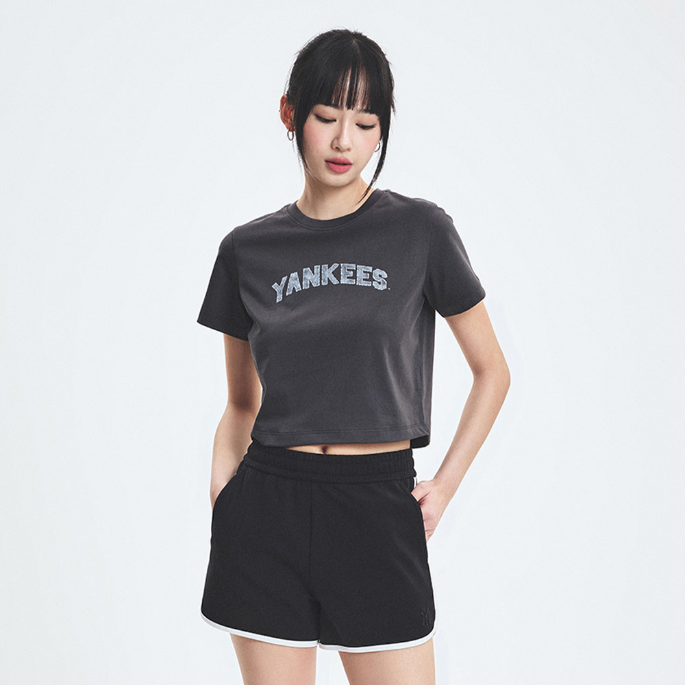 MLB 女版休閒短褲 紐約洋基隊 (3FSPB0553-50BKS)