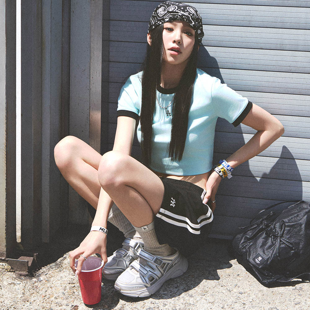 MLB 瑪莉珍運動鞋 休閒鞋  運動娃娃鞋 紐約洋基隊 (3ASDACE53-50SIS)