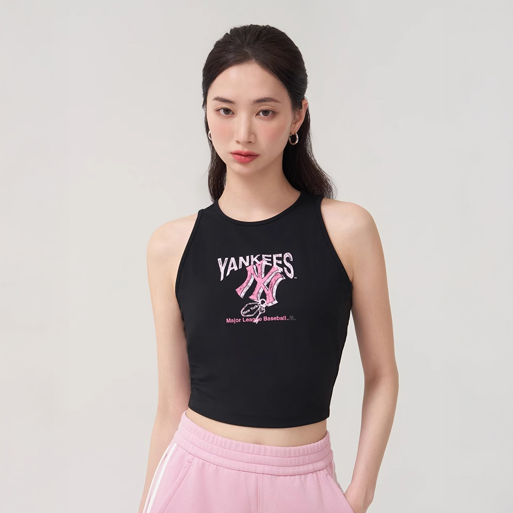 MLB 女版運動背心 Bra Top 涼感 抗UV 紐約洋基隊 (3FTKA0153-50BKS)