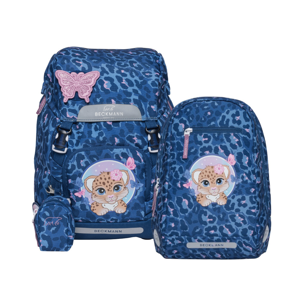 Classic 22L 兒童護脊書包+Gym 12L輕便後背包 - 夢幻小獵豹