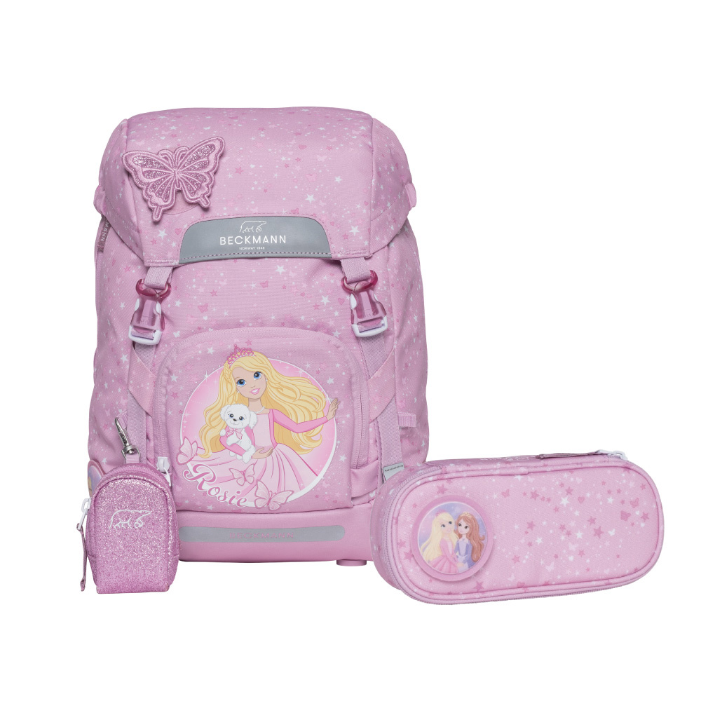 Classic 22L 兒童護脊書包+文具袋 - 蝴蝶公主