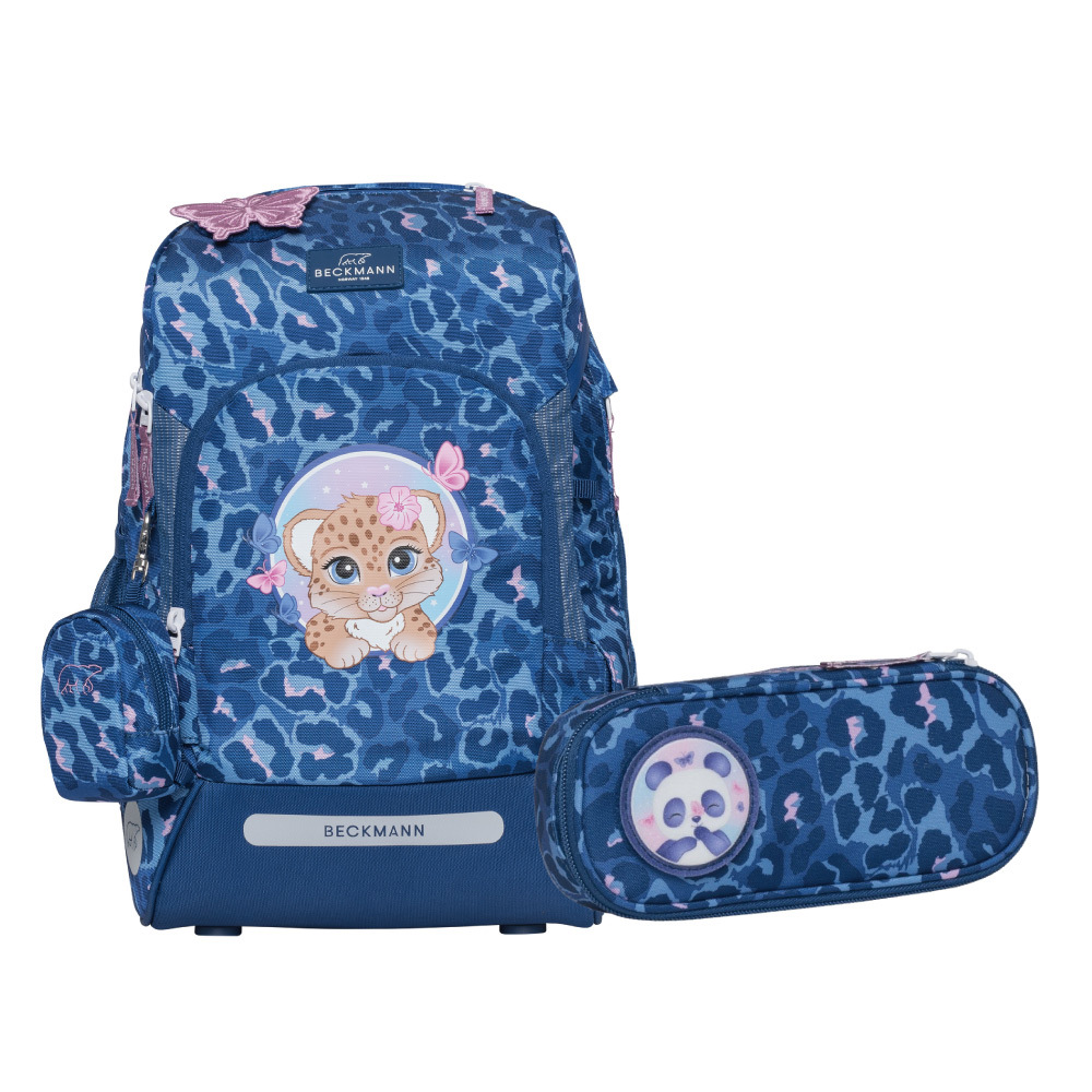 AIR FLX 擴充護脊書包20~25L+文具袋 - 夢幻小獵豹