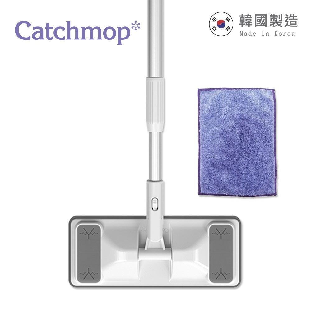【THE LOEL 】Catchmop 輕巧平板拖把組(1桿+1布)型號TM02-廠商直送
