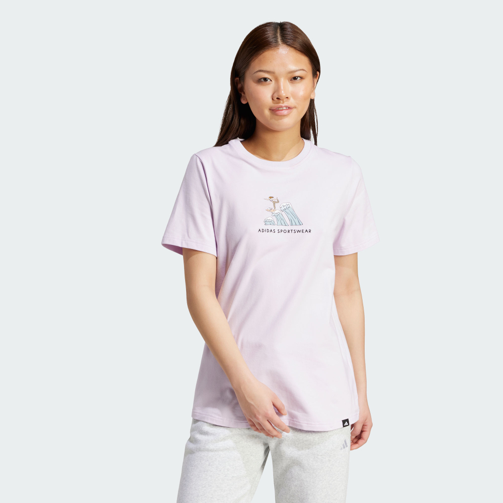 Adidas CODES DOODLE SURF 短袖上衣｜帶有插畫圖案的－运动品牌专卖