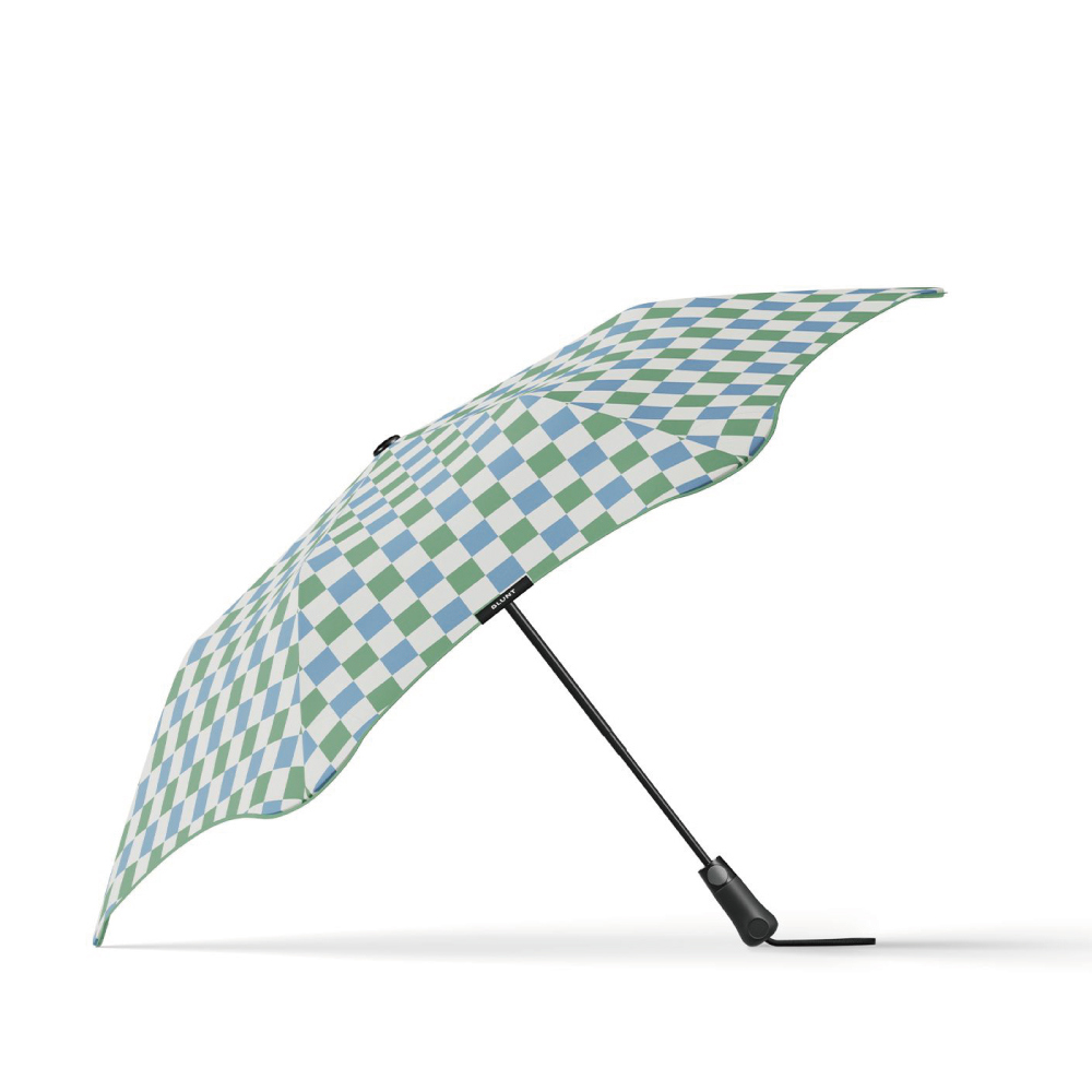 【Blunt】紐西蘭Metro抗UV自動防風折傘 - 礁影格紋