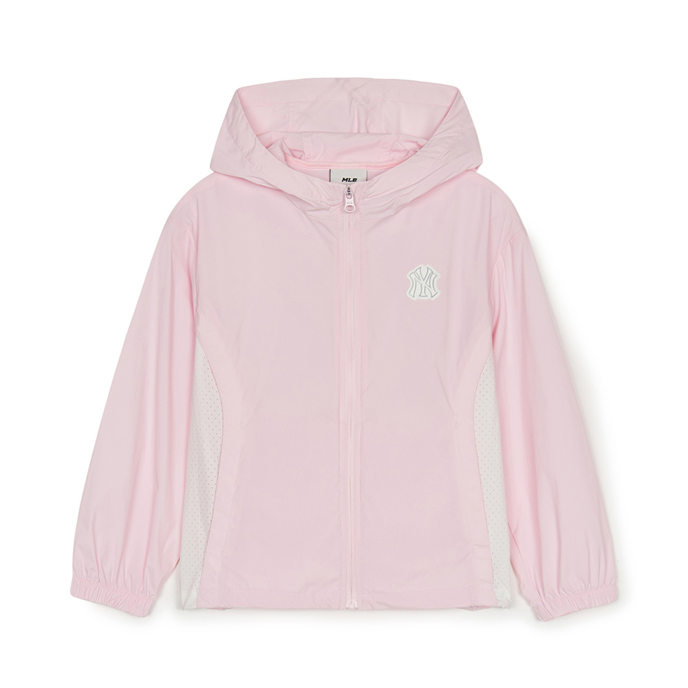 MLB KIDS 抗UV連帽防風外套 夾克 童裝 紐約洋基隊 (7AWJB0653-50PKL)