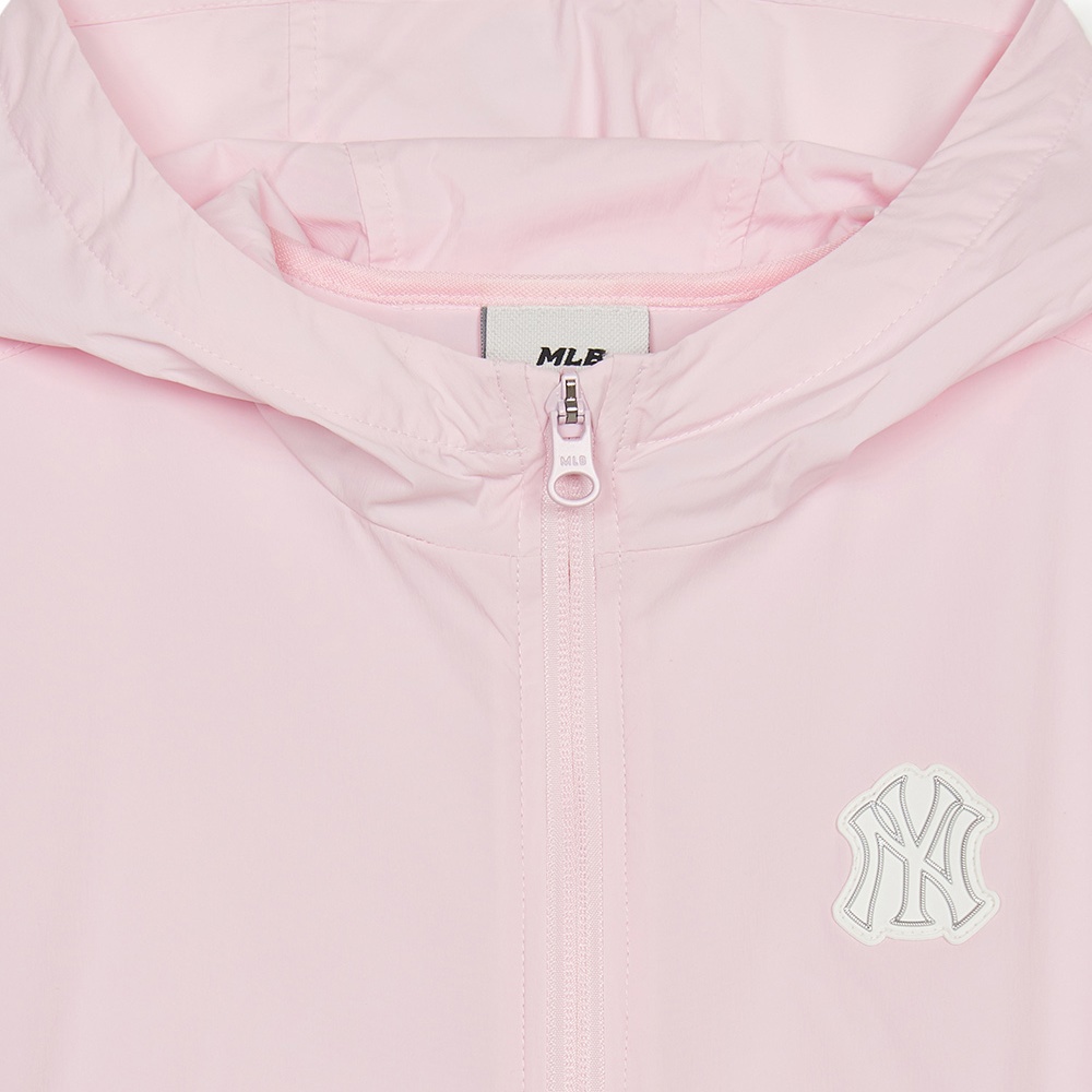 MLB KIDS 抗UV連帽防風外套 夾克 童裝 紐約洋基隊 (7AWJB0653-50PKL)
