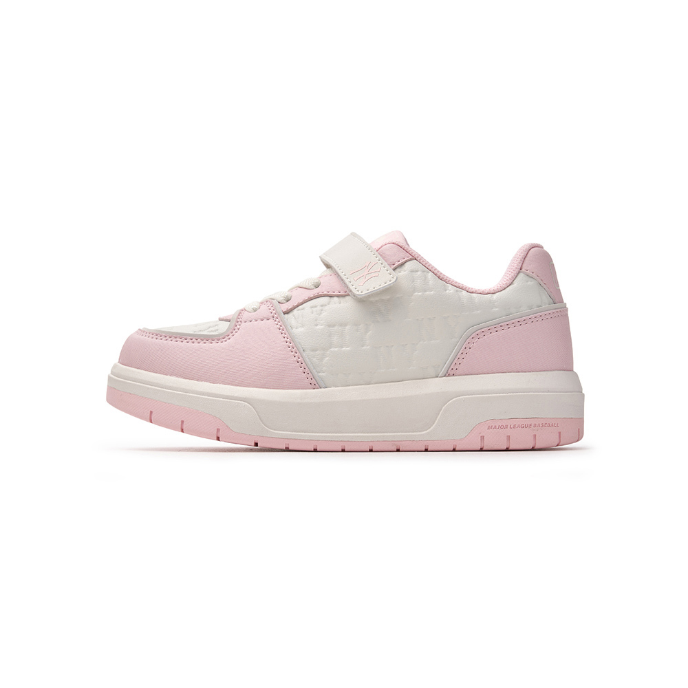 MLB KIDS 牛仔壓紋Monogram老爹鞋 學長鞋 童鞋 Chunky Liner 紐約洋基隊 (7ASXLM05N-50PKL)