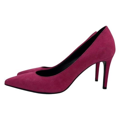 【汐止遠雄店】SAINT LAURENT/淺口皮鞋/36/桃紅幾皮