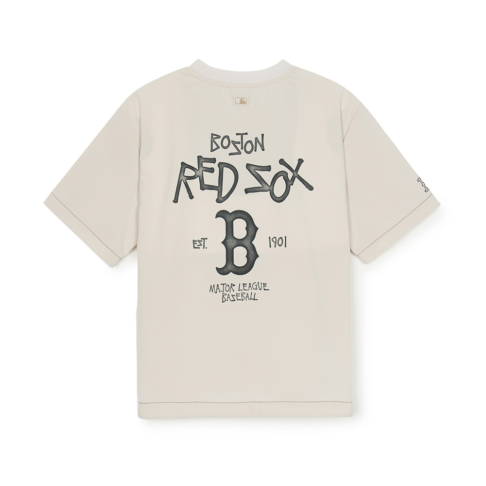 MLB KIDS 抗UV短袖T恤 童裝 波士頓紅襪隊 (7ATSB0853-43CRM)