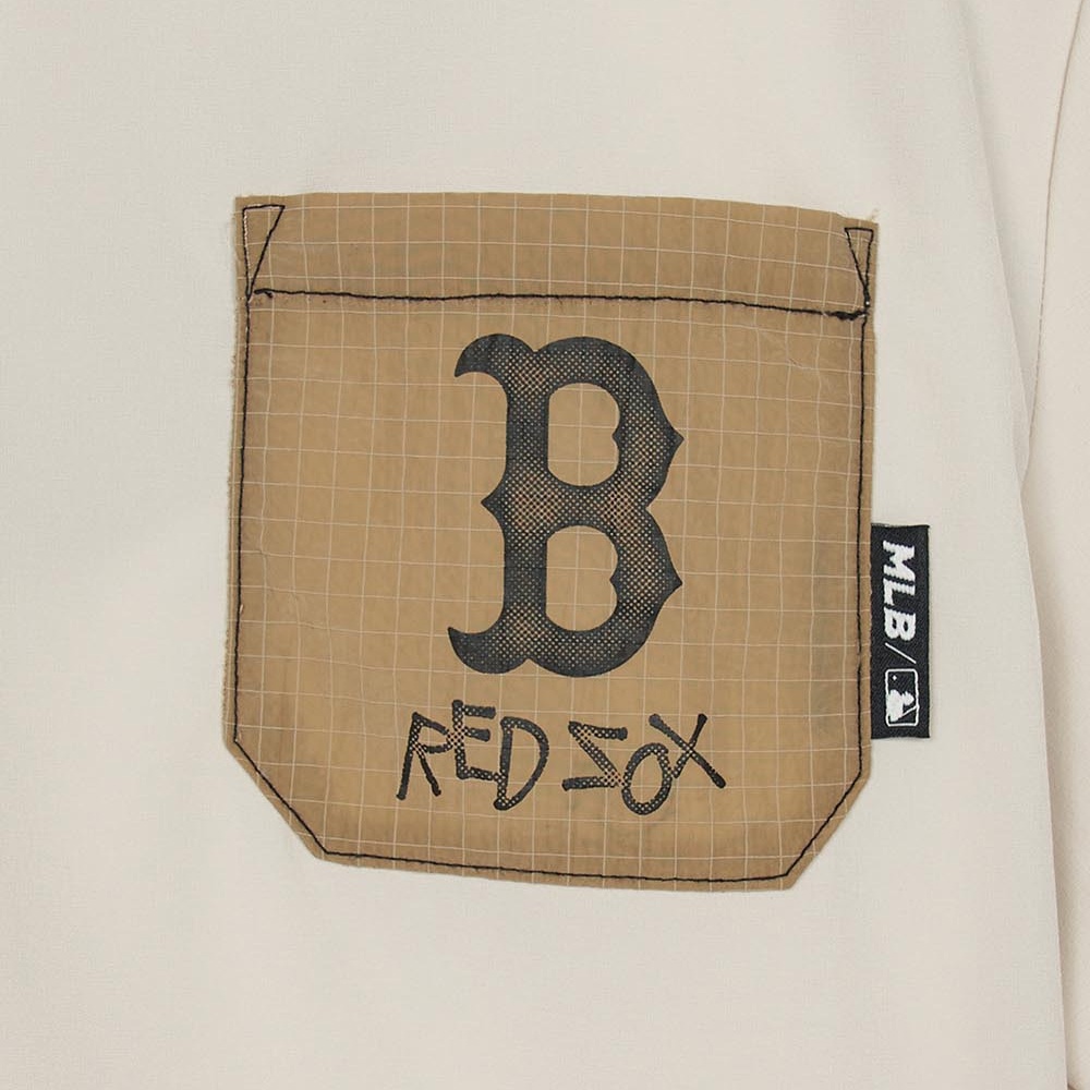 MLB KIDS 抗UV短袖T恤 童裝 波士頓紅襪隊 (7ATSB0853-43CRM)