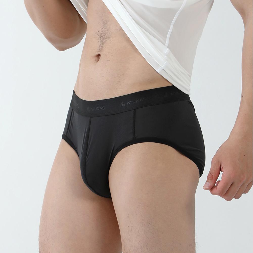 男款零著感抑菌涼感三角內褲(A1UCGZ11M黑/透氣排汗/超輕/涼感/抑臭/輕薄貼身/台灣製)