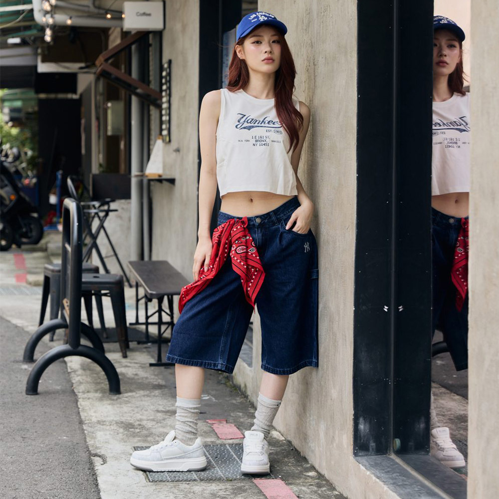 MLB 牛仔丹寧短褲 紐約洋基隊 (3ADPB0153-50INS)