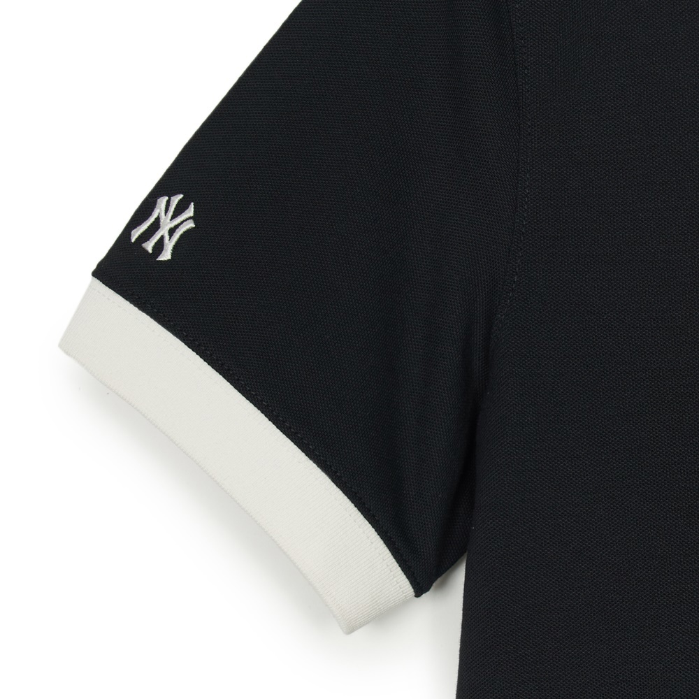 MLB 短袖連身裙 洋裝 長版上衣 紐約洋基隊 (3FOPB0253-50BKS)