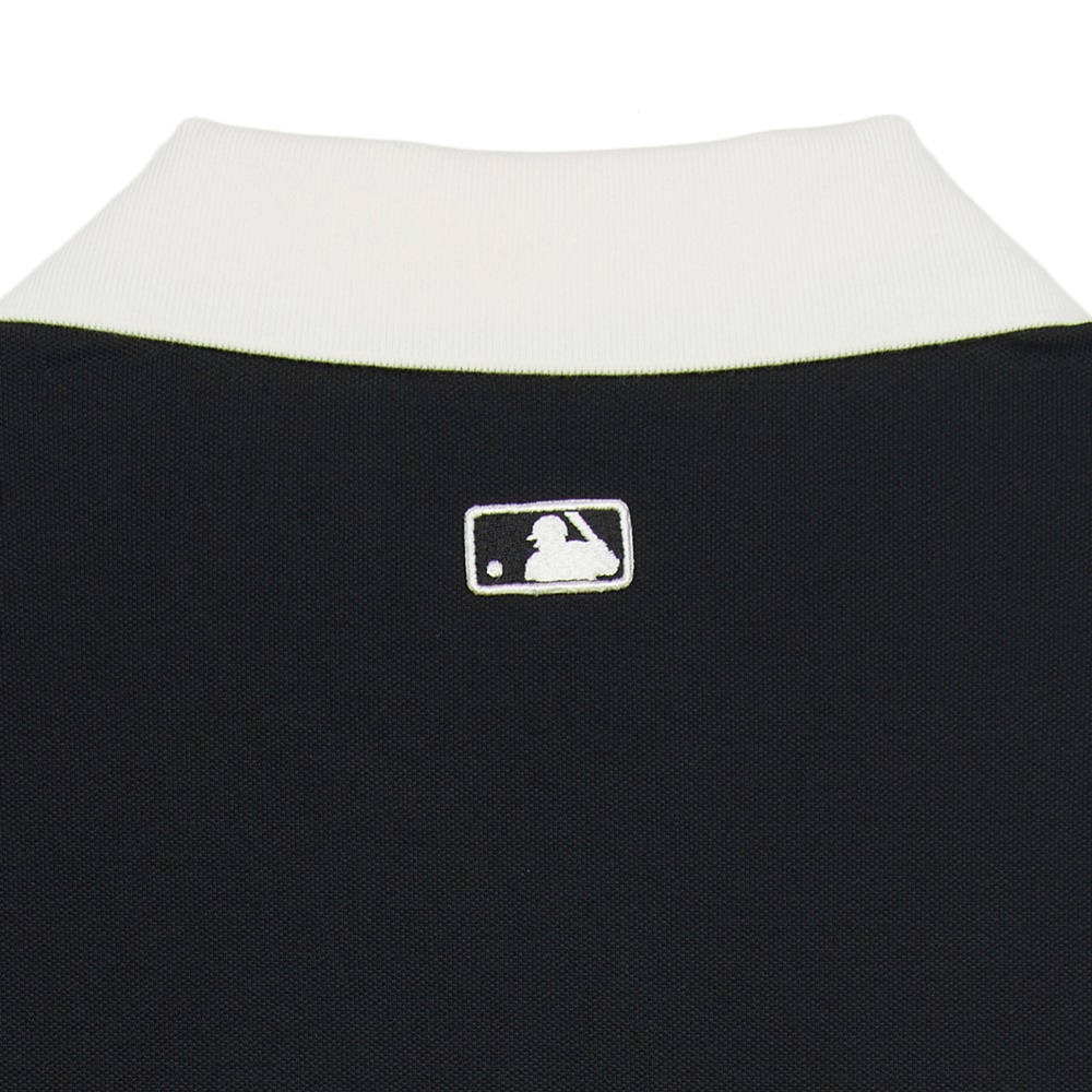 MLB 短袖連身裙 洋裝 長版上衣 紐約洋基隊 (3FOPB0253-50BKS)