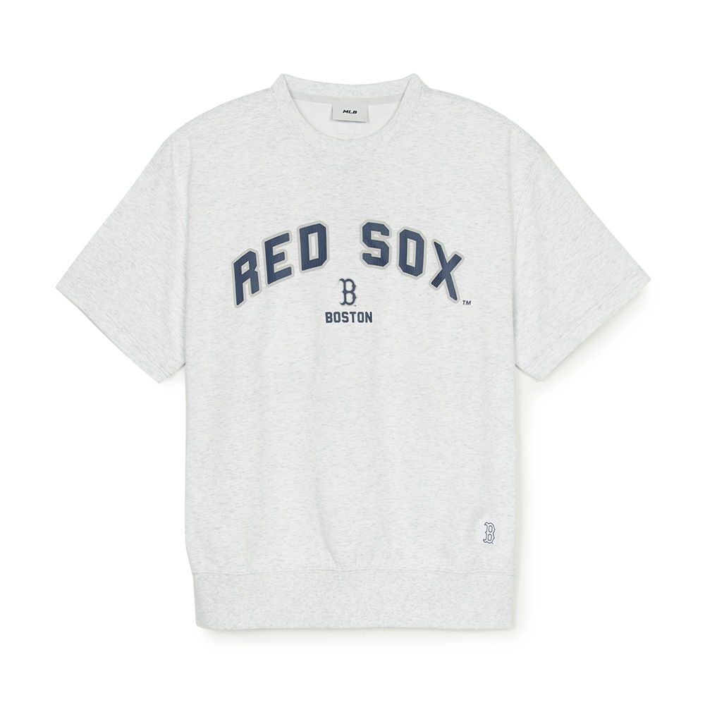 MLB 抗UV防曬涼感短袖T恤 Varsity系列 波士頓紅襪隊 (3ARSV0153-43MGL)
