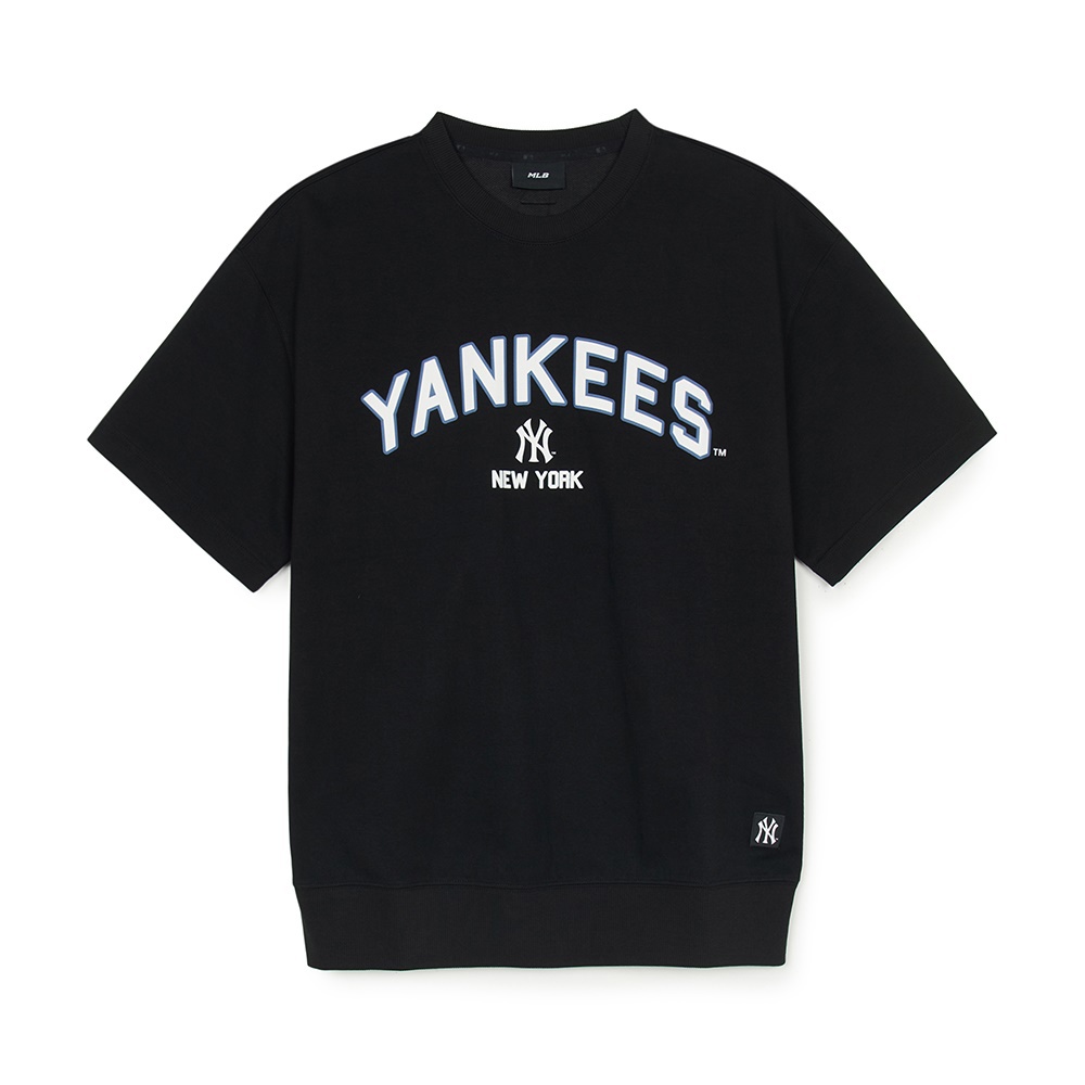 MLB 抗UV防曬涼感短袖T恤 Varsity系列 紐約洋基隊 (3ARSV0153-50BKS)