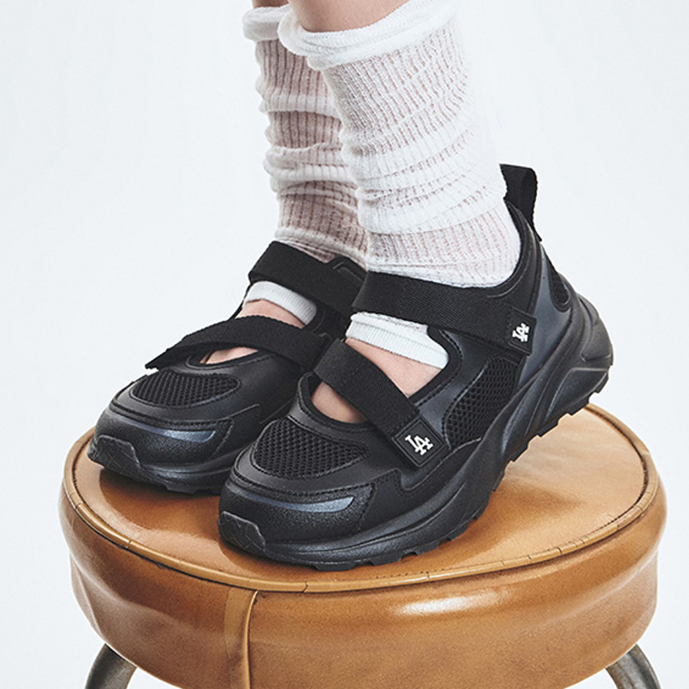 MLB 瑪莉珍鞋 休閒鞋 洛杉磯道奇隊 (3ASDG0153-07BKS)