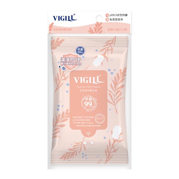 【VIGILL 婦潔】女性濕式衛生紙 12抽x2入