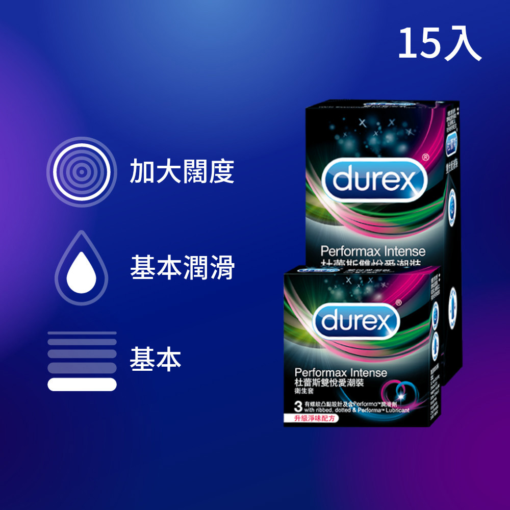 【新客免運組】杜蕾斯雙悅愛潮裝衛生套12入+雙悅愛潮裝衛生套3入